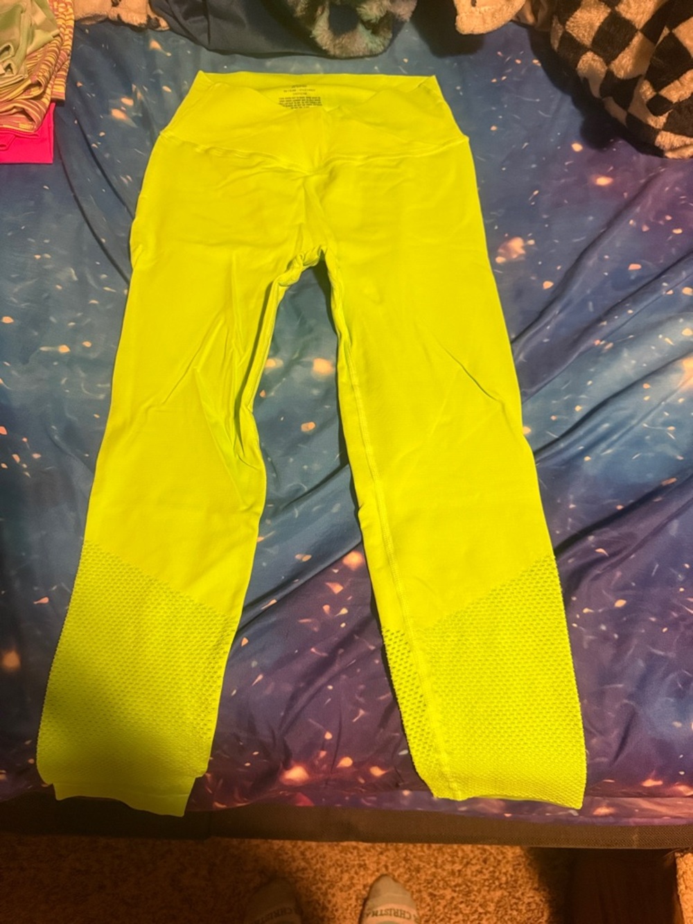 SHEFIT Neon Yellow Performance Leggings